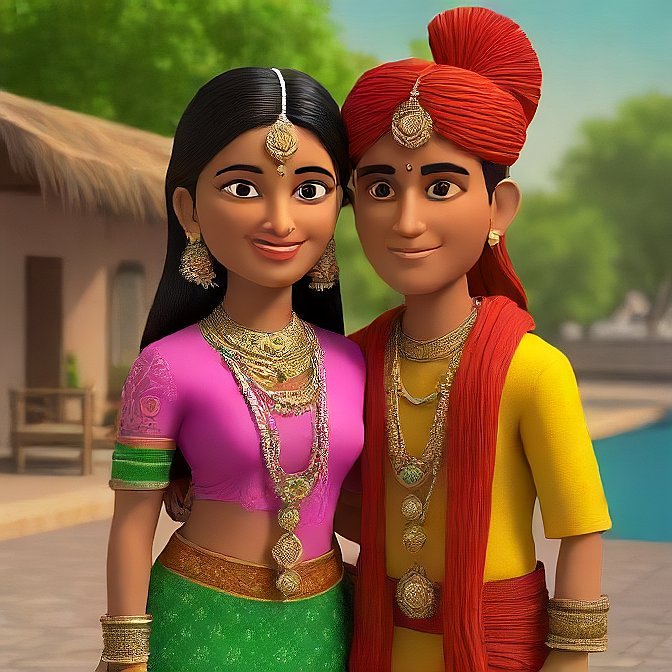 3D cartoon character art